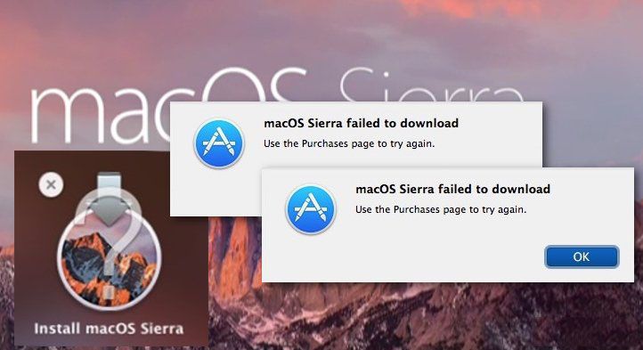 Macos high sierra failed to download use the purchases page